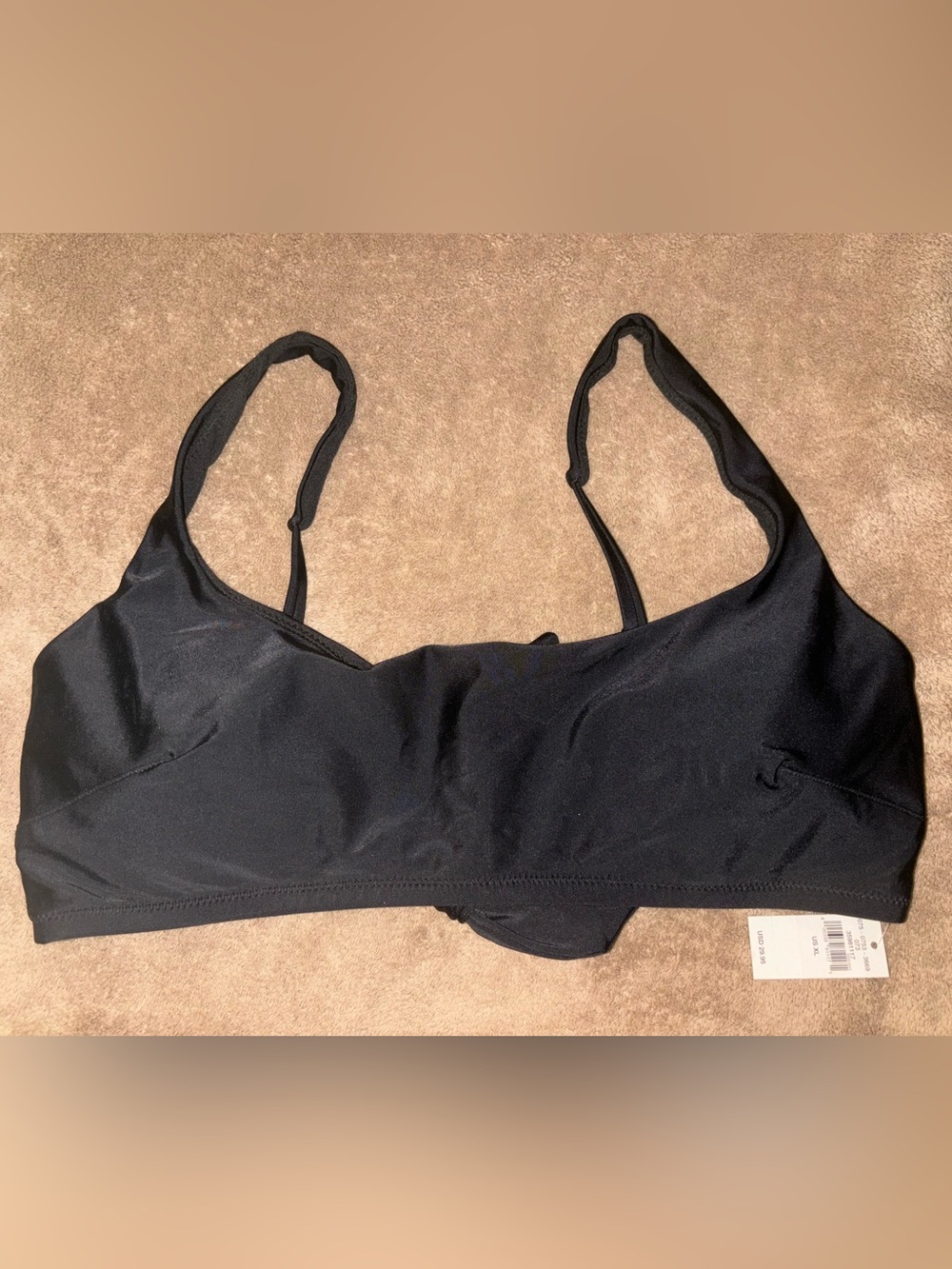 aerie Black Wireless Bikini Top with Adjustable Straps Size XL